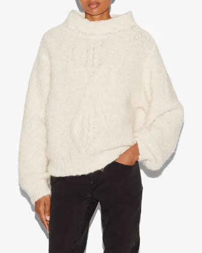Isabel Marant Romane Irish Funnel-neck Alpaca Sweater