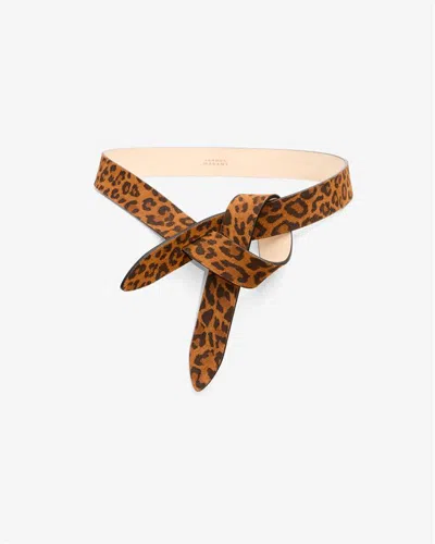 Isabel Marant Lecce Belts In Animalier Leather