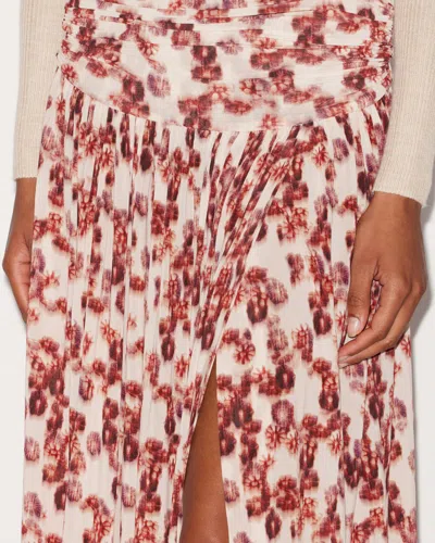Isabel Marant Gwendy Ruched Floral-print Stretch-jersey Maxi Skirt