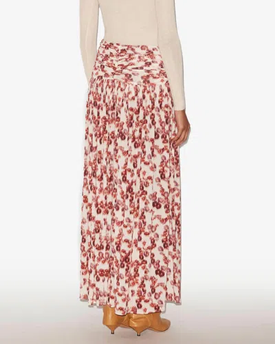 Isabel Marant Gwendy Ruched Floral-print Stretch-jersey Maxi Skirt