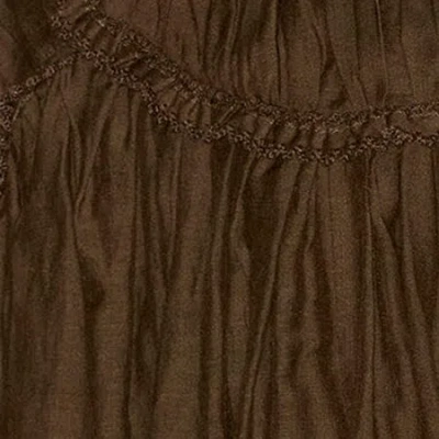 Isabel Marant Étoile Ceola Frilled Cotton-blend Miniskirt In Brown