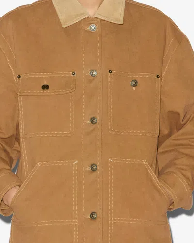 Isabel Marant Long Sleeve Casual Jacket In Brown