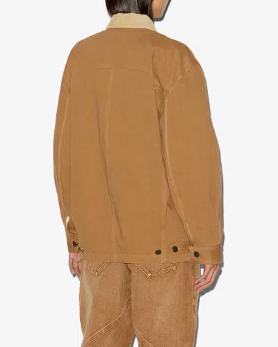 Isabel Marant Long Sleeve Casual Jacket In Brown
