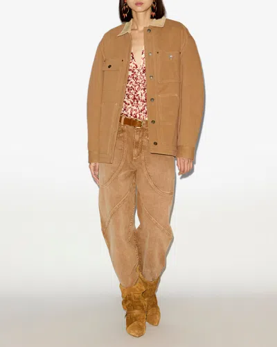 Isabel Marant Long Sleeve Casual Jacket In Brown