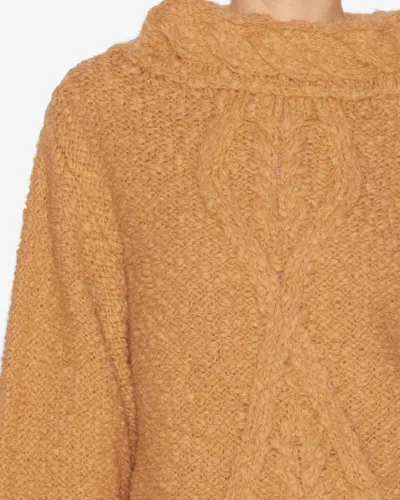 Isabel Marant Caramel-coloured Romane Sweater With Cable Knit Women