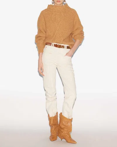 Isabel Marant Caramel-coloured Romane Sweater With Cable Knit Women