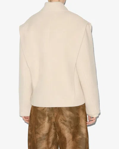 Isabel Marant Dyogo Coat In Neutral