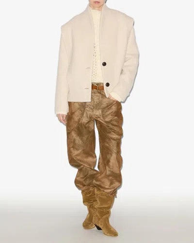 Isabel Marant Dyogo Coat In Neutral