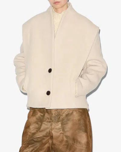 Isabel Marant Dyogo Coat In Neutral