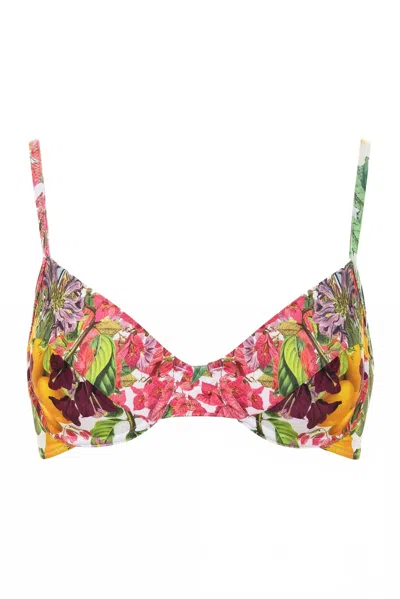 Carolina K Women's Cala Bikini Top In Floral Greek In Multi