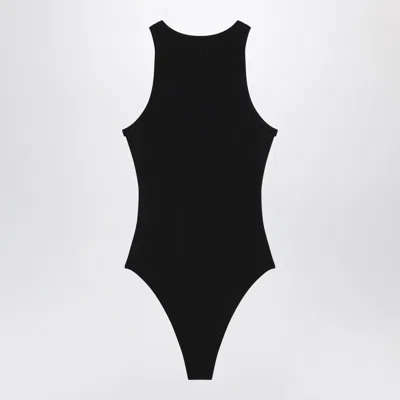 Alaïa Alaia Sleeveless Bodysuit In Ribbed Viscose