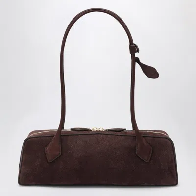 Alaïa Alaia Le Teckel Bag Medium Brown In Nubuck Women