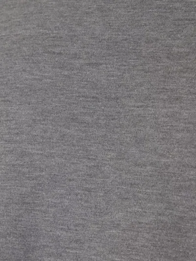 Brunello Cucinelli Silk Blend Crew Neck Sweater In Gray