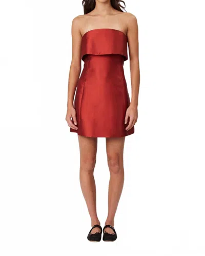 Remain Birger Christensen Alexa Mini Dress In Red