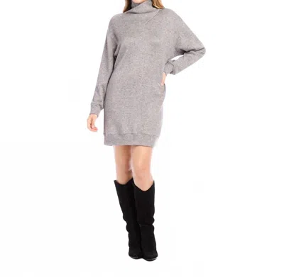 Karen Kane Long Sleeve Turtleneck Sweater Dress In Gray