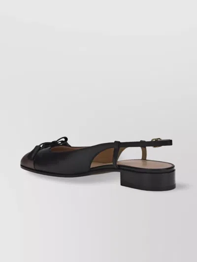 Valentino Valet Du Roi Leather Slingback Ballerina Flat