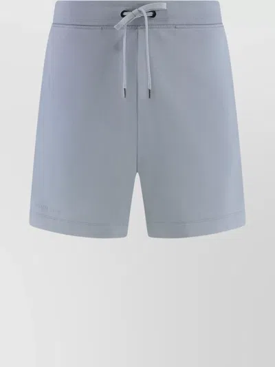 Canada Goose Drawstring Waist Cotton Bermuda Shorts In Blue