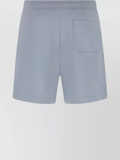 Canada Goose Drawstring Waist Cotton Bermuda Shorts In Blue