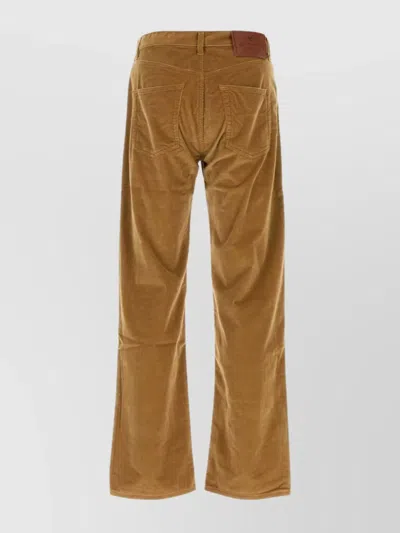 Etro Corduroy Trousers With Front And Back Pockets In Brown