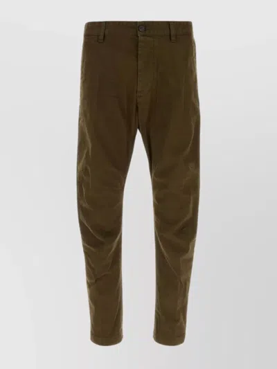 Dsquared2 Dsquared Olive Green Stretch Cotton Sexy Chino Pant In Green