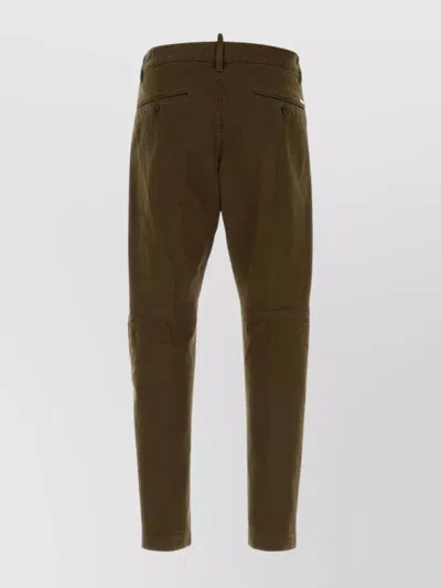Dsquared2 Dsquared Olive Green Stretch Cotton Sexy Chino Pant In Green