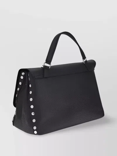 Zanellato Leather Shoulder Bag Medium Studs