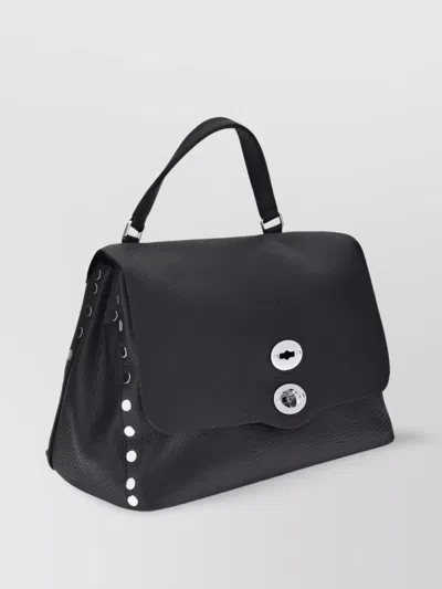 Zanellato Leather Shoulder Bag Medium Studs