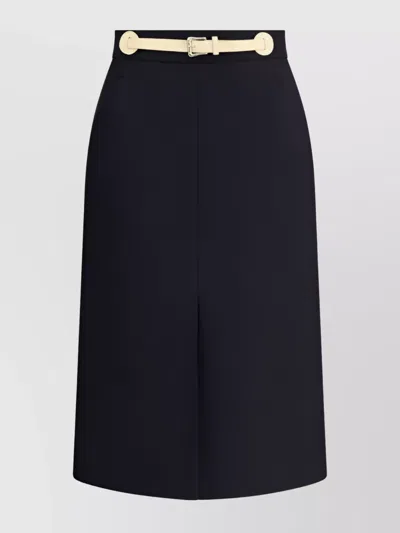 Valentino Garavani Women Skirt With Leather Details