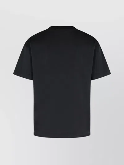 Palm Angels Paxlatimes Black Cotton T-shirt In Black