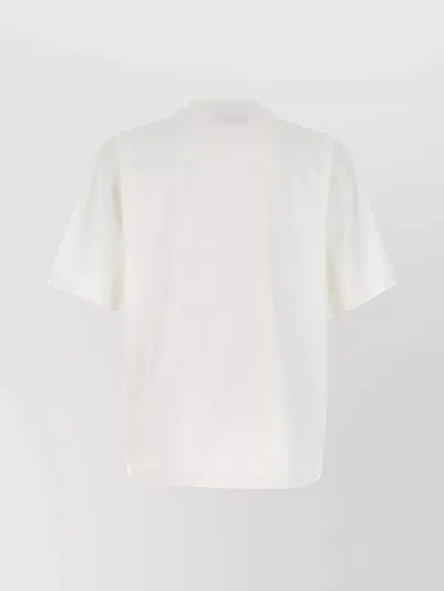 Dsquared2 Mens White Embossed Text-print Loose-fit Cotton T-shirt Xl In White