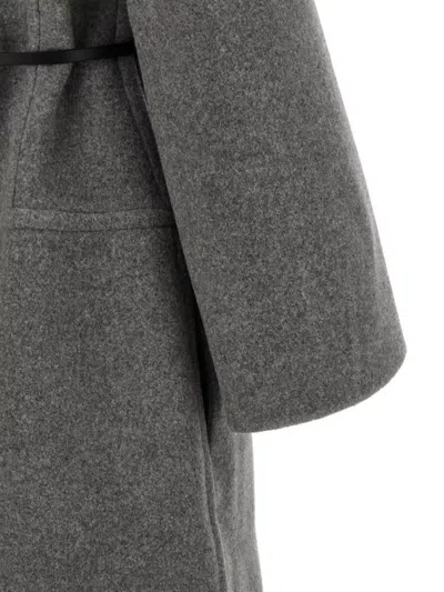 Jil Sander Single-breasted Belted Coat