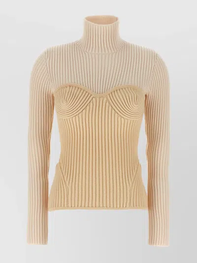 Jean Paul Gaultier Corset Sweater Sweaters And Cardigans White In Brown