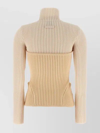 Jean Paul Gaultier Corset Sweater Sweaters And Cardigans White In Brown