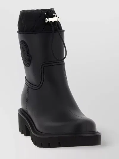Moncler Kickstream Rubber Wellington Ankle Boots