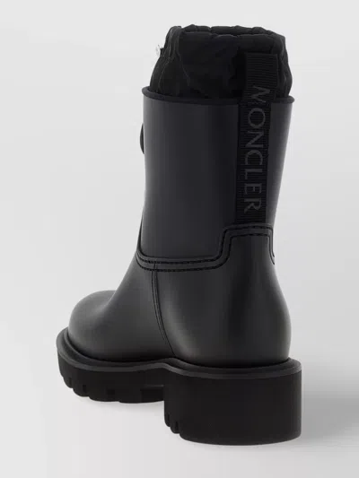 Moncler Kickstream Rubber Wellington Ankle Boots