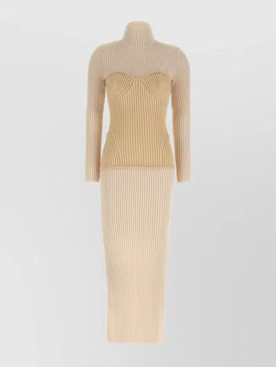 Jean Paul Gaultier Corset Dress Dresses White In Neutral