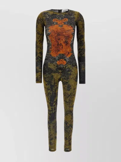 Jean Paul Gaultier 'médaillon' Jumpsuit In Multi