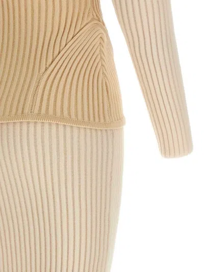 Jean Paul Gaultier Corset Dress Dresses White In Neutral