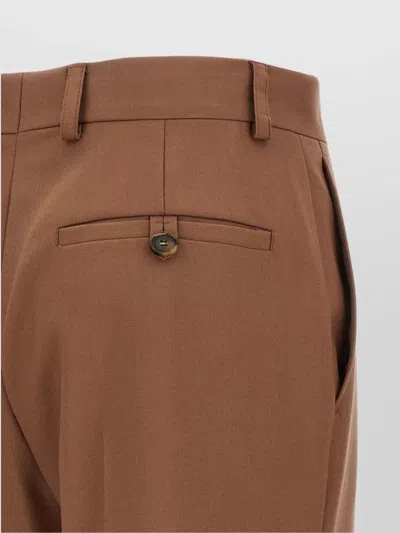 Stella Mccartney Wool Trousers With Wide Leg And Front Crease