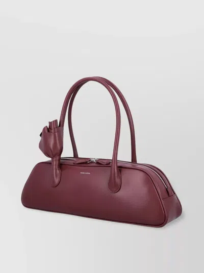 Magda Butrym Brigitte Burgundy Handbag With Structured Silhouette In Red