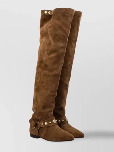 Isabel Marant High Suede Over-the-knee Pointed Toe Boot