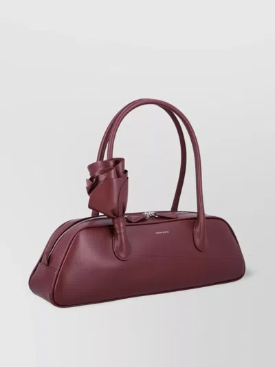 Magda Butrym Brigitte Burgundy Handbag With Structured Silhouette In Red