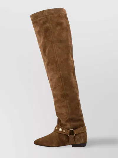 Isabel Marant High Suede Over-the-knee Pointed Toe Boot