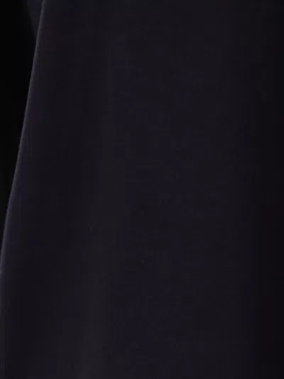 Totême Crew Neck Long Sleeves Plain T-shirt In Black
