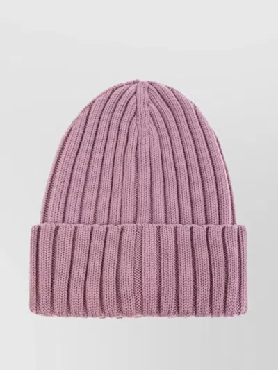 Moncler Pink Logo Beanie Hat