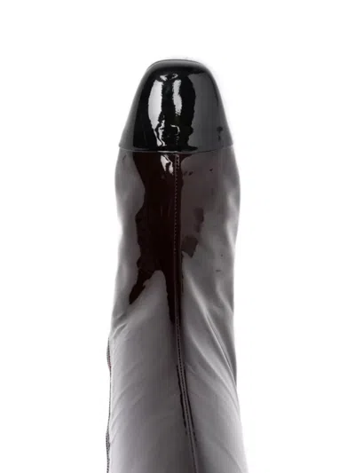 Carel Paris Leather Tall Boots Block Heel