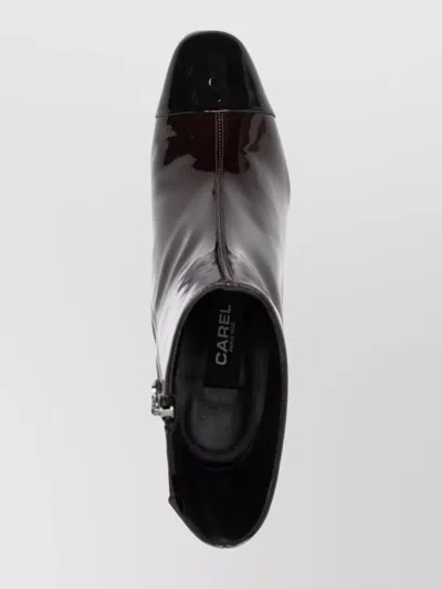 Carel Paris Spirit Ankle Boots In Patent Leather