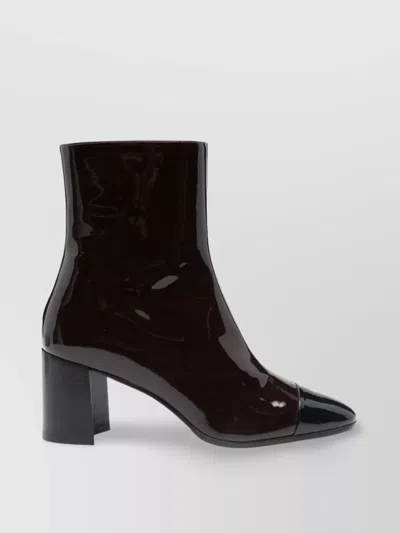 Carel Paris Spirit Ankle Boots In Patent Leather