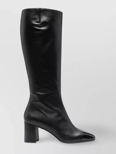Carel Paris Knee-high Block Heel Leather Boots
