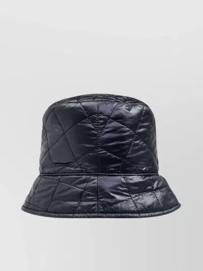 Moncler Midnight Blue Nylon Bucket Hat In Blue